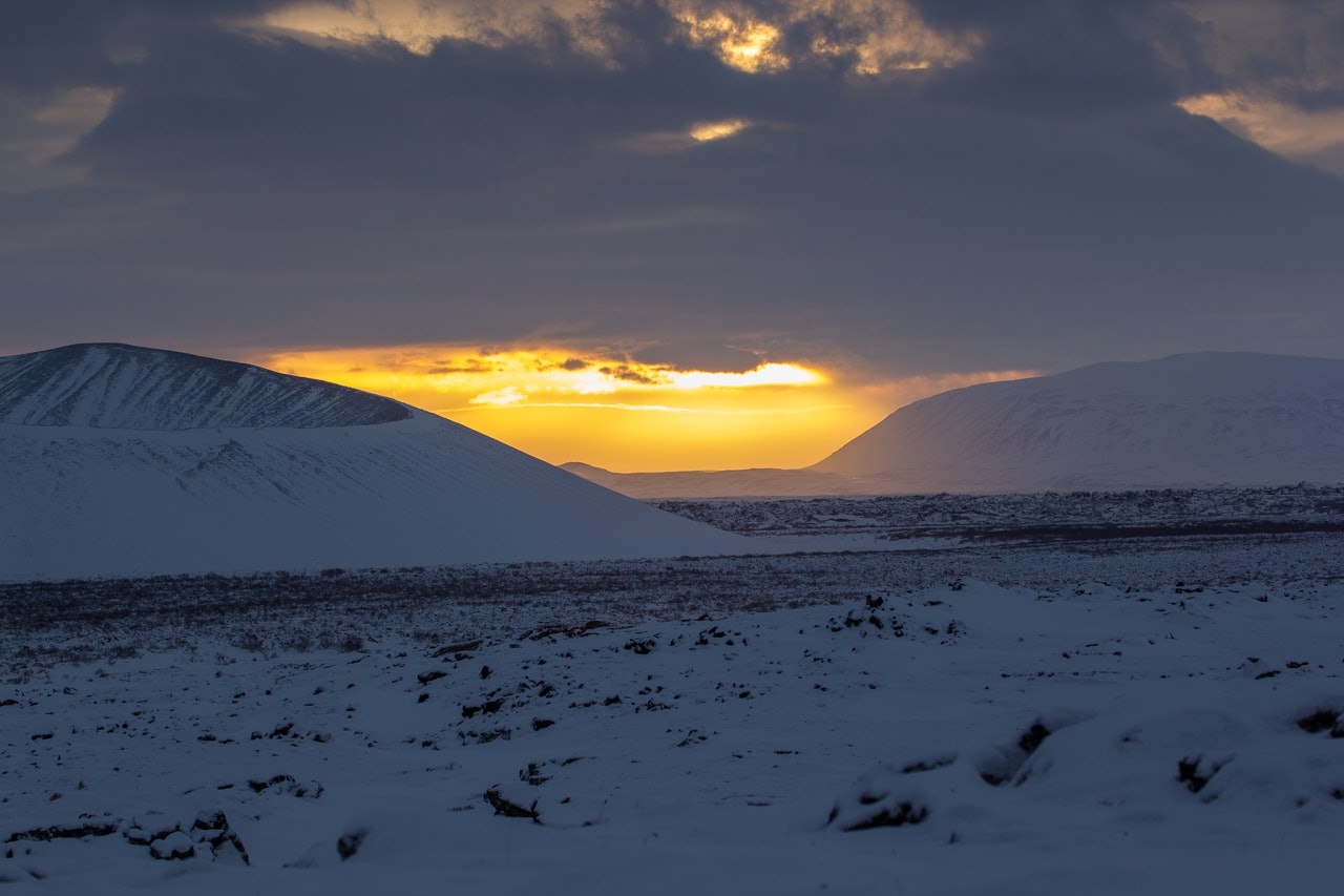 Iceland winter road trip - Hverfjall Volcano Crater - by Conscious by Chloé