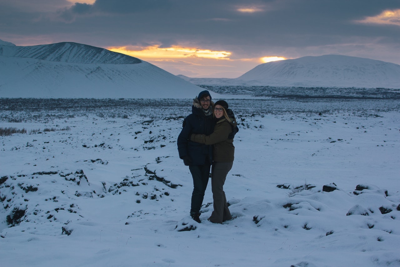 Iceland winter road trip - Hverfjall Volcano Crater - by Conscious by Chloé