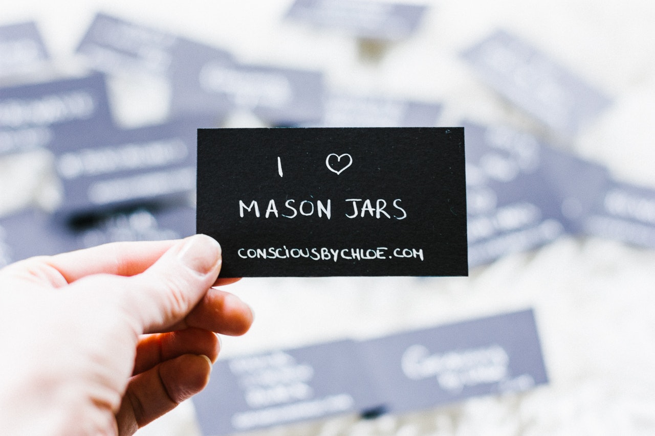 DIY business cards by Conscious by Chloé
