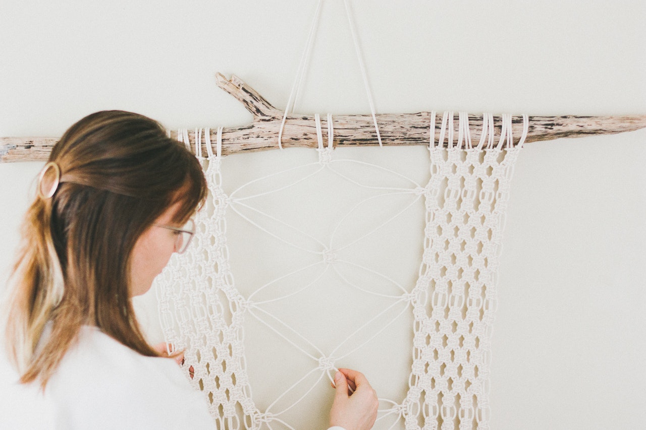 Macrame Plant Holder by Conscious by Chloé