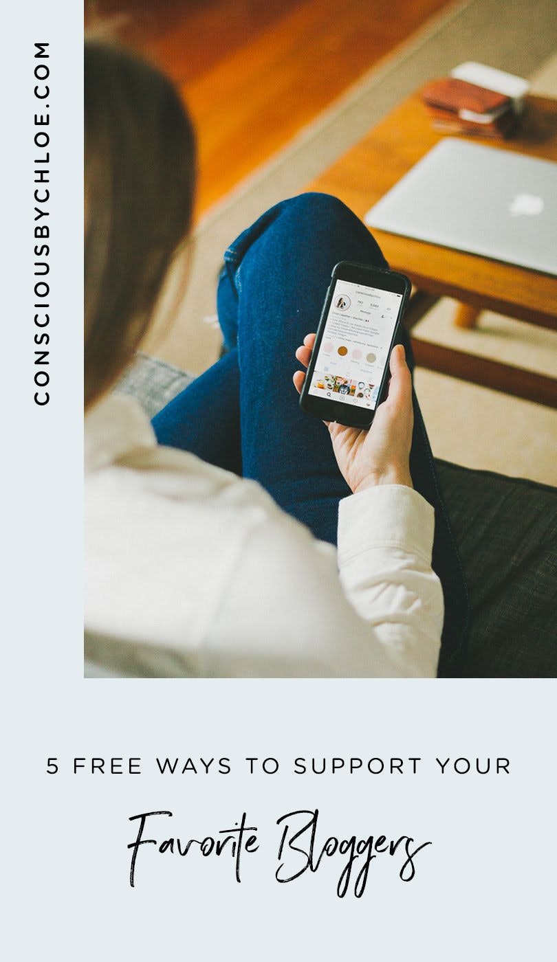 5 Free Ways to Support your Favorite Blogs by Conscious by Chloé
