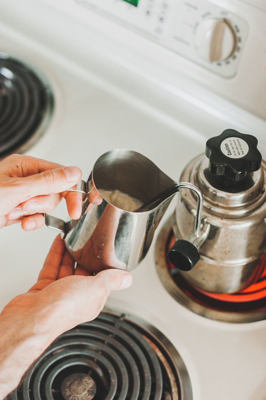 Make the Best Oat Milk Latte with a Flair Espresso Maker and a Stovetop Steamer