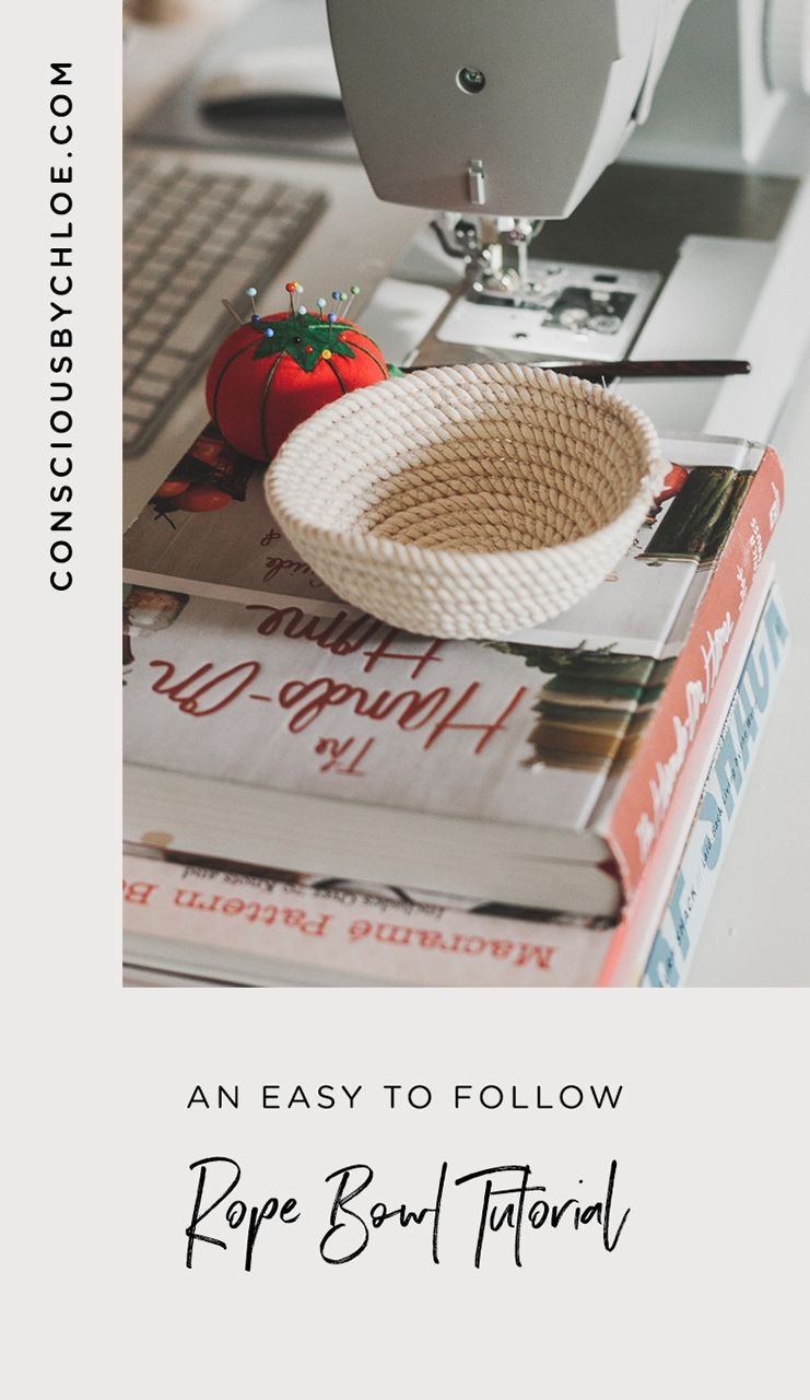 An Easy to Follow Rope Bowl Tutorial DIY by Conscious by Chloé