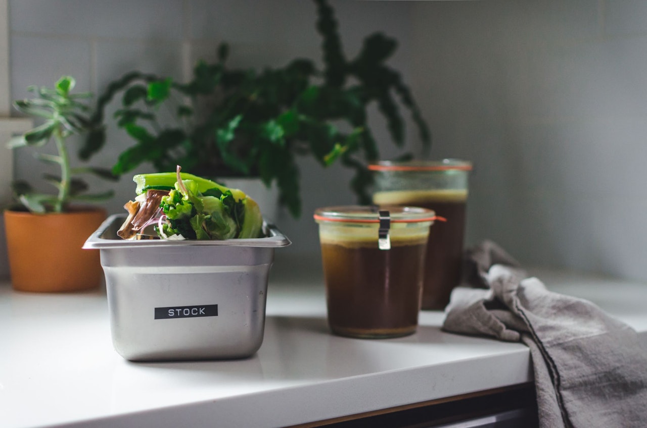 Zero Waste Vegetable Stock by Secret Supper for Conscious by Chloé