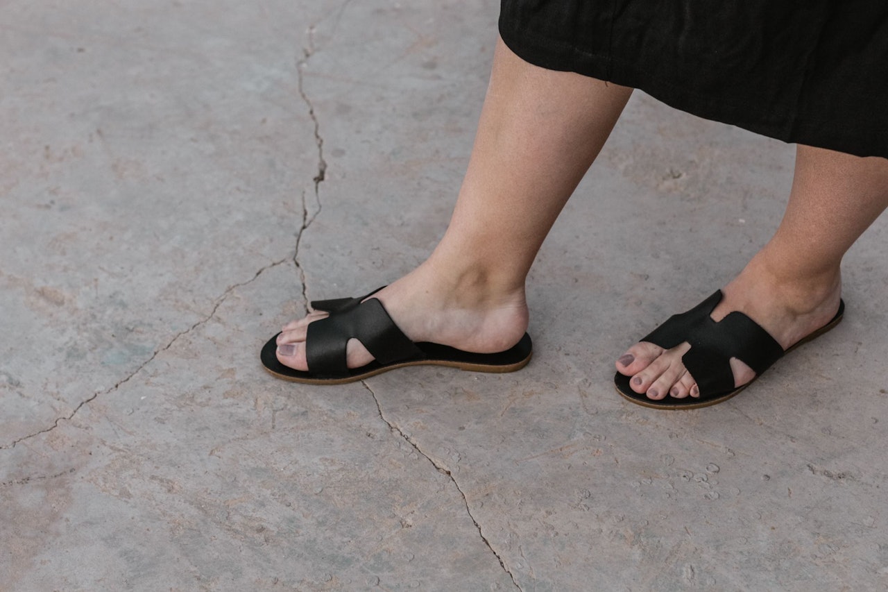 Black Leather Sandals for Conscious by Chloé