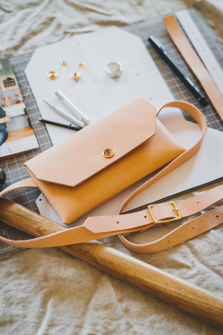 Balboa Leather Belt Bag Workshop Kit with Klum House and The Crafter's Box by Conscious by Chloé