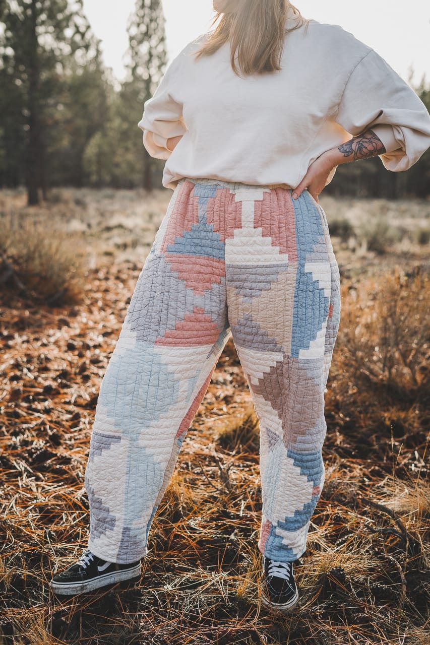Bob Woven Pant by Style Arc Pattern Review Quilt Pants by Conscious by Chloé